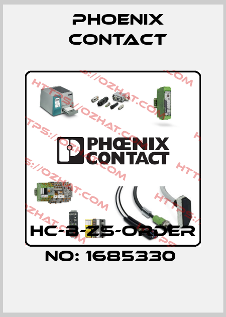 HC-B-ZS-ORDER NO: 1685330  Phoenix Contact