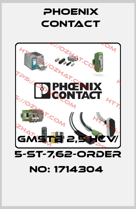 GMSTB 2,5 HCV/ 5-ST-7,62-ORDER NO: 1714304  Phoenix Contact