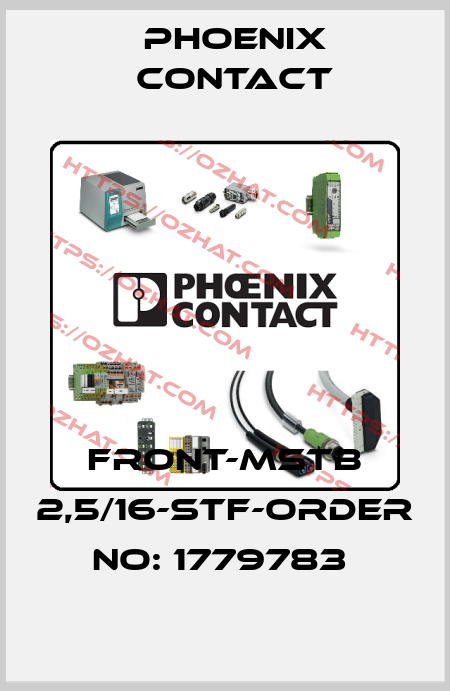 FRONT-MSTB 2,5/16-STF-ORDER NO: 1779783  Phoenix Contact