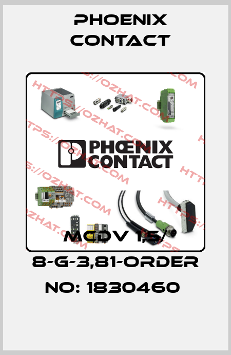 MCDV 1,5/ 8-G-3,81-ORDER NO: 1830460  Phoenix Contact
