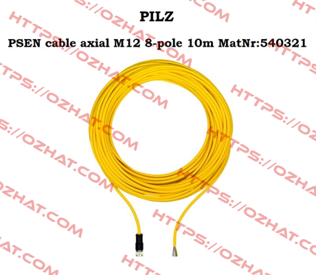 PSEN cable axial M12 8-pole 10m MatNr:540321 Pilz
