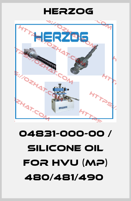 04831-000-00 / SILICONE OIL FOR HVU (MP) 480/481/490  Herzog