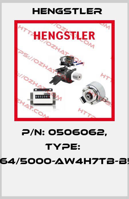 P/N: 0506062, Type:  RI64/5000-AW4H7TB-B5-I  Hengstler