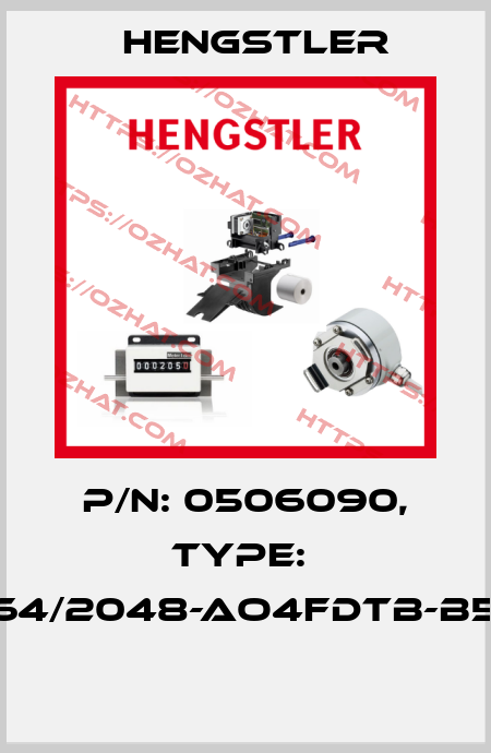 P/N: 0506090, Type:  RI64/2048-AO4FDTB-B5-O  Hengstler