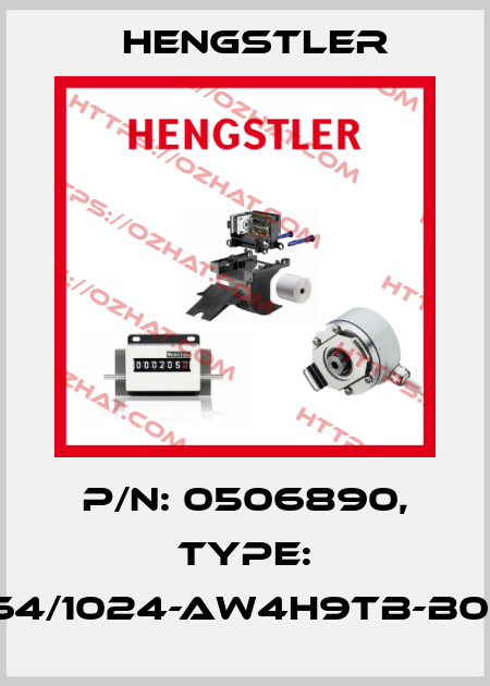 p/n: 0506890, Type: RI64/1024-AW4H9TB-B0X11 Hengstler