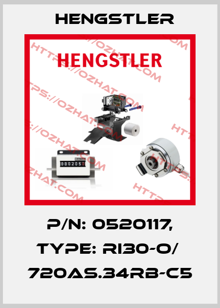 p/n: 0520117, Type: RI30-O/  720AS.34RB-C5 Hengstler