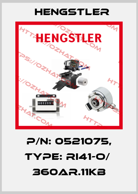 p/n: 0521075, Type: RI41-O/  360AR.11KB Hengstler