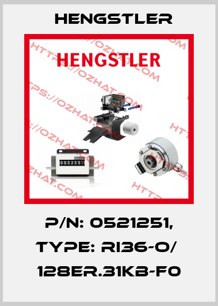 p/n: 0521251, Type: RI36-O/  128ER.31KB-F0 Hengstler