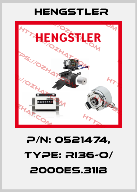 p/n: 0521474, Type: RI36-O/ 2000ES.31IB Hengstler