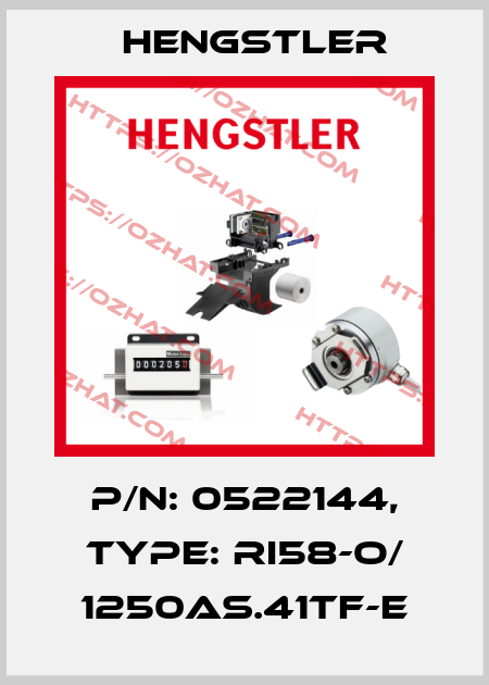 p/n: 0522144, Type: RI58-O/ 1250AS.41TF-E Hengstler