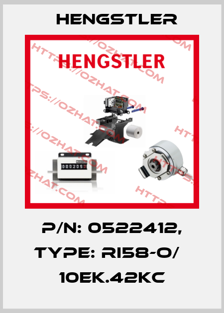p/n: 0522412, Type: RI58-O/   10EK.42KC Hengstler