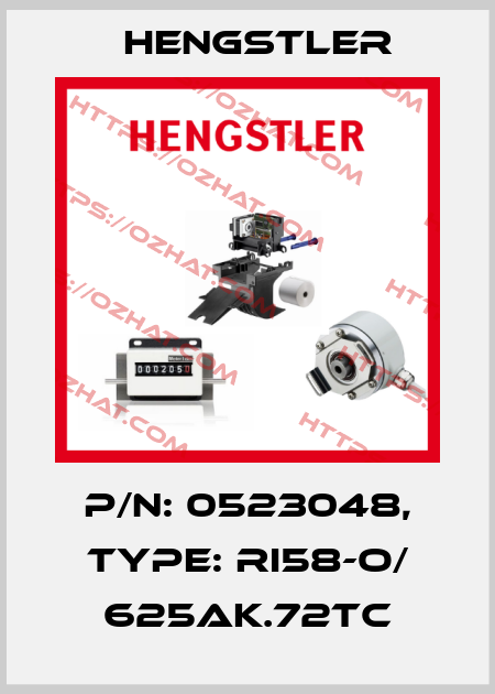 p/n: 0523048, Type: RI58-O/ 625AK.72TC Hengstler