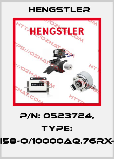 p/n: 0523724, Type: RI58-O/10000AQ.76RX-S Hengstler