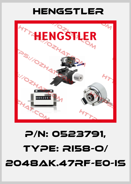 p/n: 0523791, Type: RI58-O/ 2048AK.47RF-E0-IS Hengstler