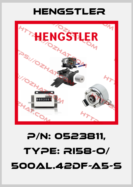 p/n: 0523811, Type: RI58-O/ 500AL.42DF-A5-S Hengstler