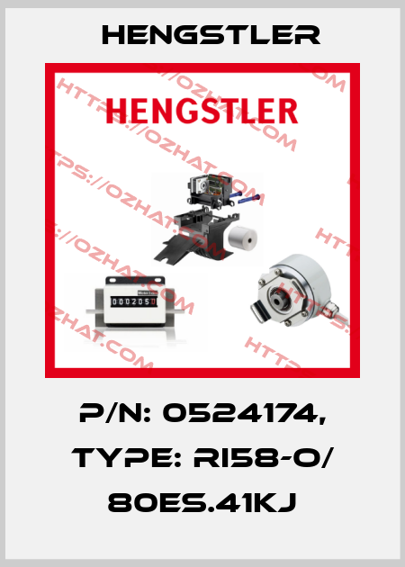 p/n: 0524174, Type: RI58-O/ 80ES.41KJ Hengstler