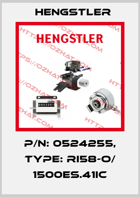 p/n: 0524255, Type: RI58-O/ 1500ES.41IC Hengstler