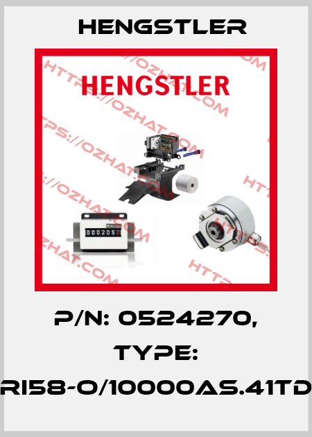 p/n: 0524270, Type: RI58-O/10000AS.41TD Hengstler