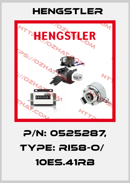 p/n: 0525287, Type: RI58-O/   10ES.41RB Hengstler