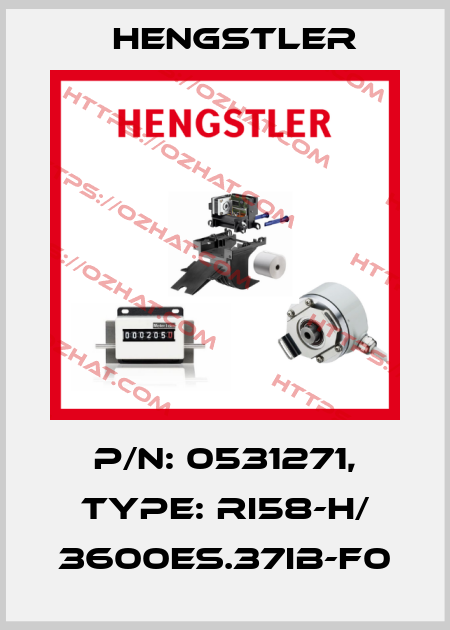 p/n: 0531271, Type: RI58-H/ 3600ES.37IB-F0 Hengstler