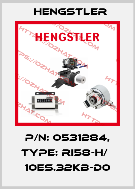 p/n: 0531284, Type: RI58-H/   10ES.32KB-D0 Hengstler
