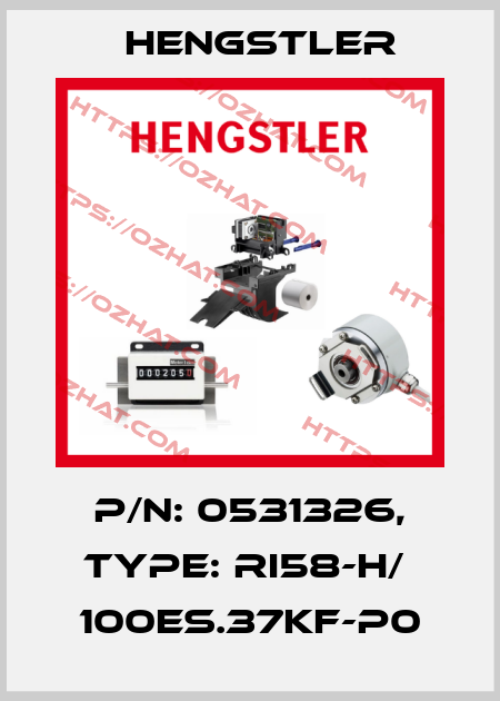 p/n: 0531326, Type: RI58-H/  100ES.37KF-P0 Hengstler