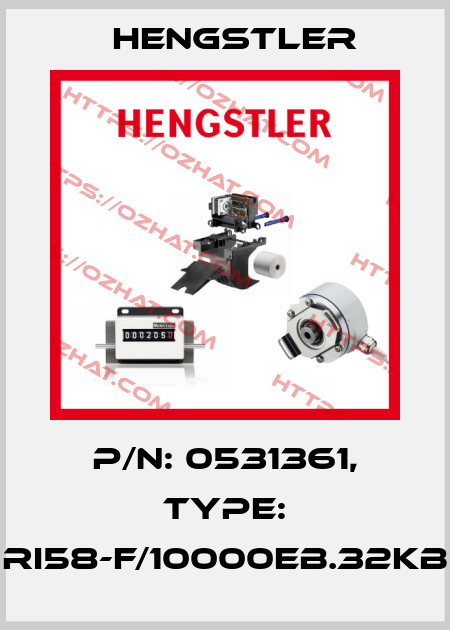 p/n: 0531361, Type: RI58-F/10000EB.32KB Hengstler