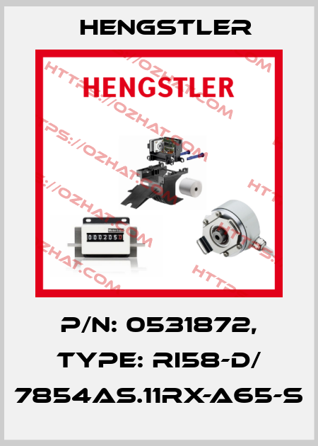 p/n: 0531872, Type: RI58-D/ 7854AS.11RX-A65-S Hengstler