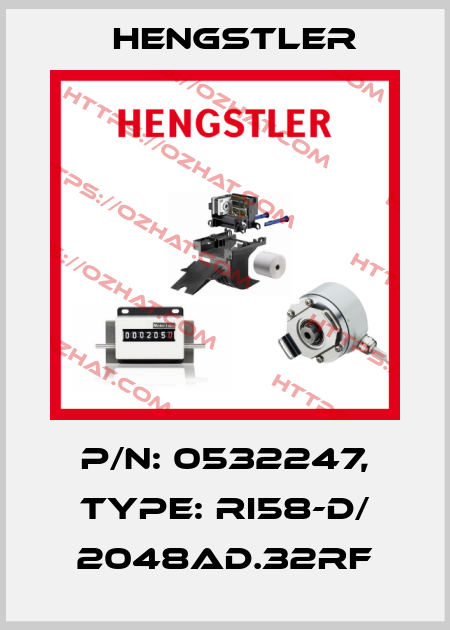 p/n: 0532247, Type: RI58-D/ 2048AD.32RF Hengstler