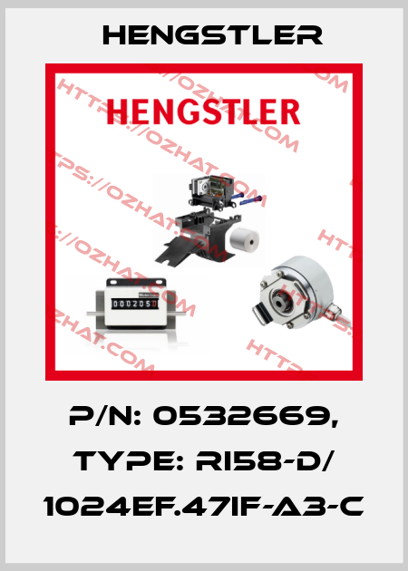 p/n: 0532669, Type: RI58-D/ 1024EF.47IF-A3-C Hengstler