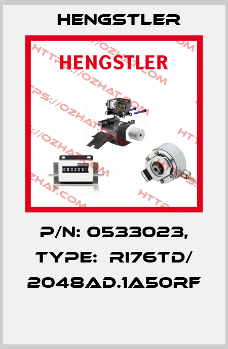 P/N: 0533023, Type:  RI76TD/ 2048AD.1A50RF  Hengstler