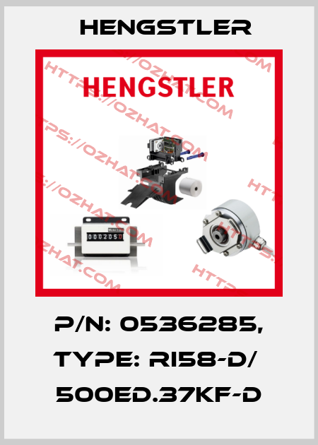 p/n: 0536285, Type: RI58-D/  500ED.37KF-D Hengstler