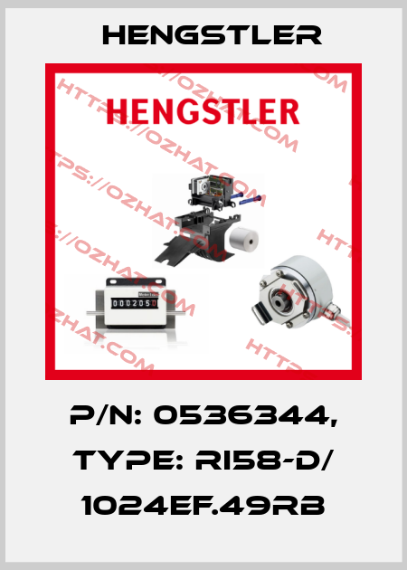 p/n: 0536344, Type: RI58-D/ 1024EF.49RB Hengstler