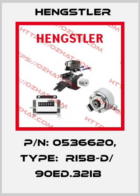 P/N: 0536620, Type:  RI58-D/   90ED.32IB  Hengstler