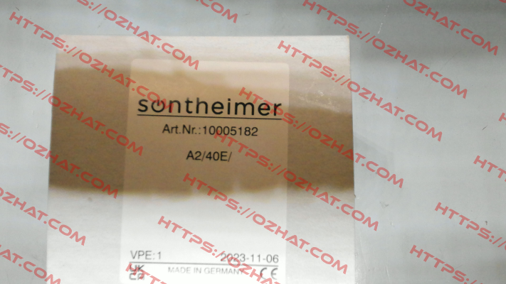 A2/40E // 10005182 Sontheimer