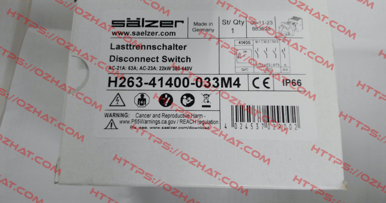 H263-41400-033M4 Salzer