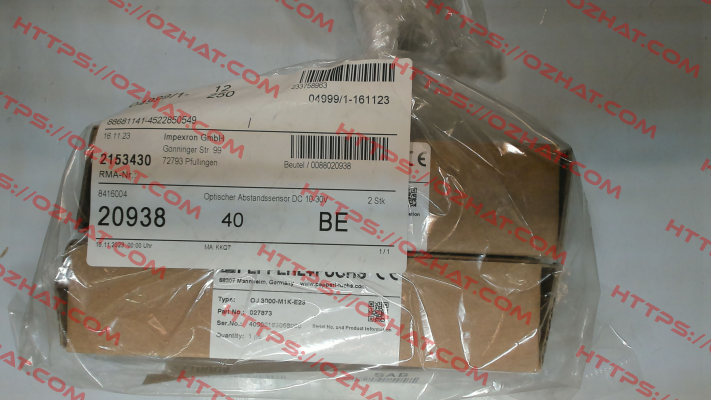 p/n: 027873, Type: OJ 3000-M1K-E23 Pepperl-Fuchs