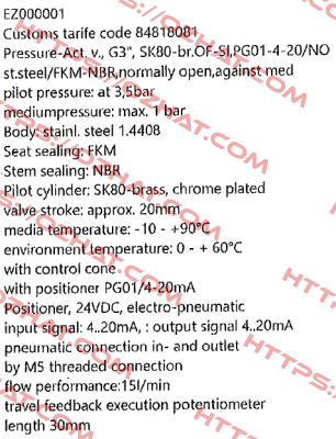 EZ000001 End Armaturen