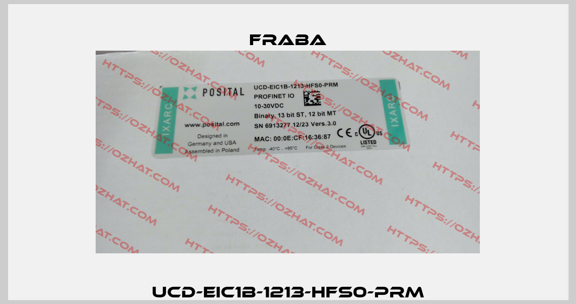UCD-EIC1B-1213-HFS0-PRM Fraba