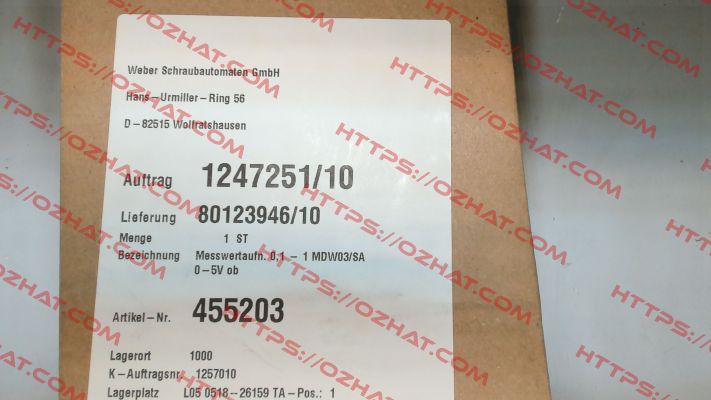 455203 Weber