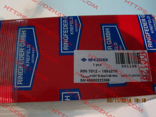 RFN7012 200X260 / UNIT PRICE FOR 100 PCS.  Ringfeder