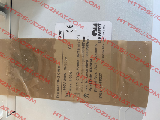 Duomat 9 83 267 DEWERT