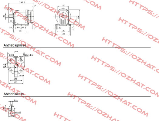 C222P 2.7 P90 B3 - B1410008 Bonfiglioli