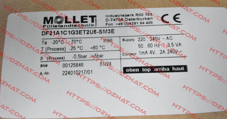 DF21A1C1G3ET2U5-SM3E Mollet