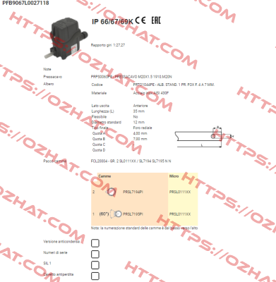 PFB9067L0027118 Ter Tecno Elettrica Ravasi