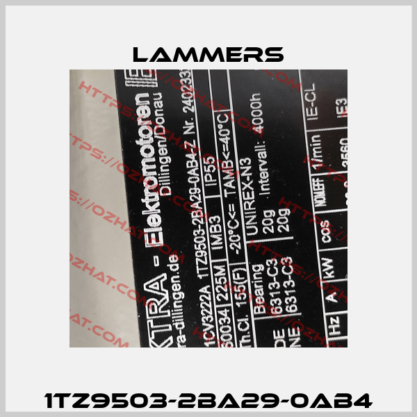 1TZ9503-2BA29-0AB4 Lammers