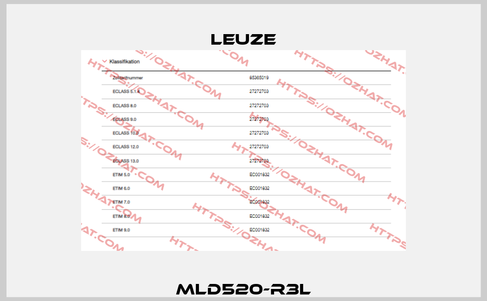 MLD520-R3L Leuze