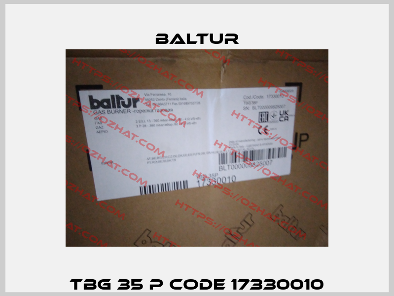 TBG 35 P code 17330010 Baltur
