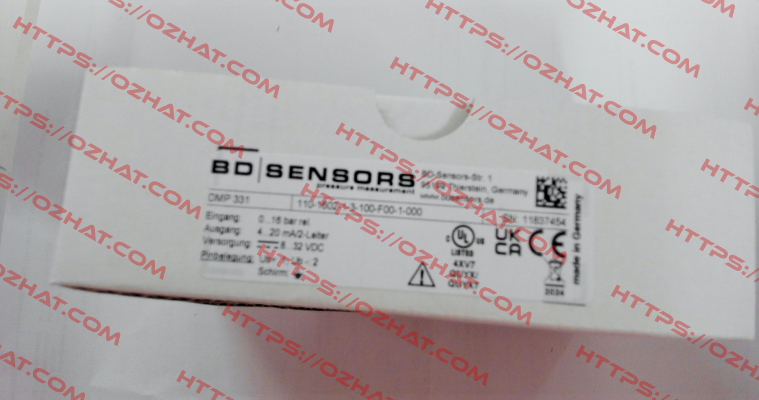 DMP331 110-1602-1-3-100-F00-1-000 Bd Sensors