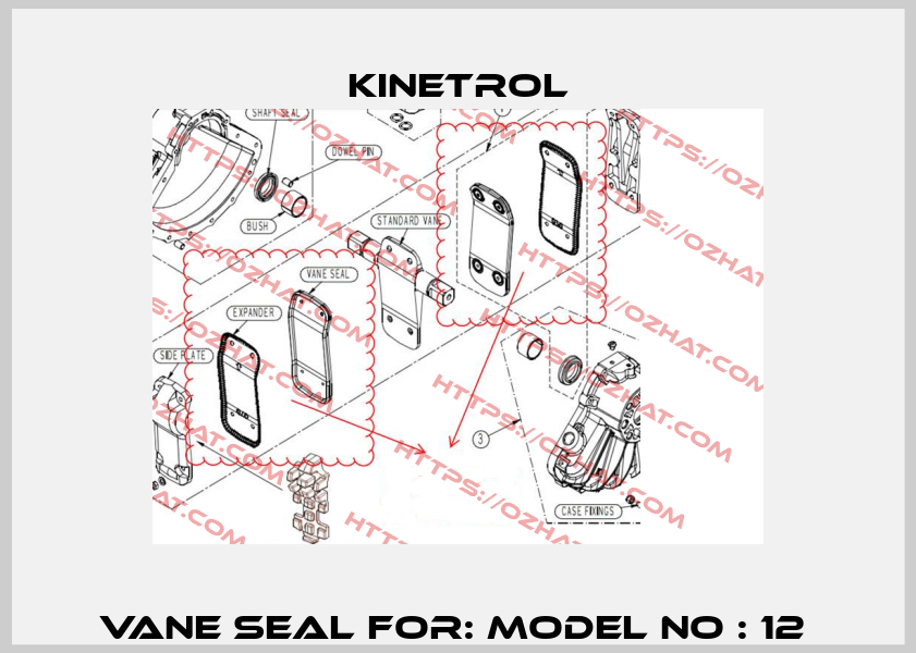 VANE SEAL FOR: Model No : 12  Kinetrol